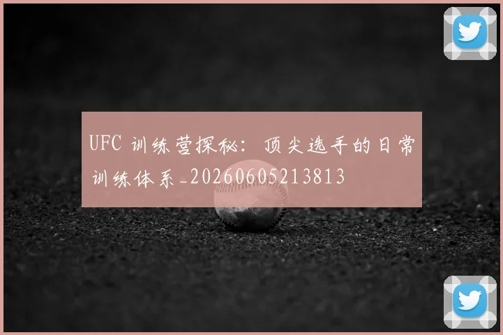 UFC 训练营探秘：顶尖选手的日常训练体系_20260605213813
